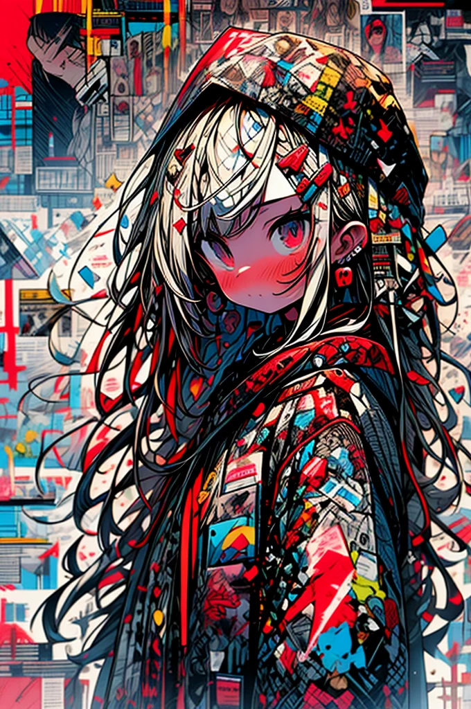 red sky,long hair,gustav klimt,religious art,death,hell ,blood,wearing a very short and very hot lace underclothes,lolitaoutfit,anime style,realism,3D,8k,Unreal Engine,2girl,yuri,graffiti art,text logo,high contrast,flat illustrations,minimalist,full body,chibi, girl,cute girl ,cute face ,beautiful eyes,cute,kawaii, --no adult::3 --niji 5 --style expressive --s 400