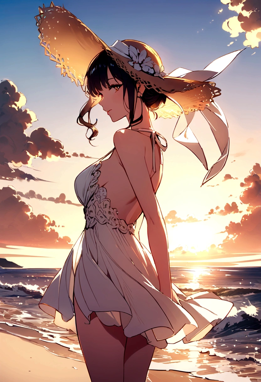 woman at the beach