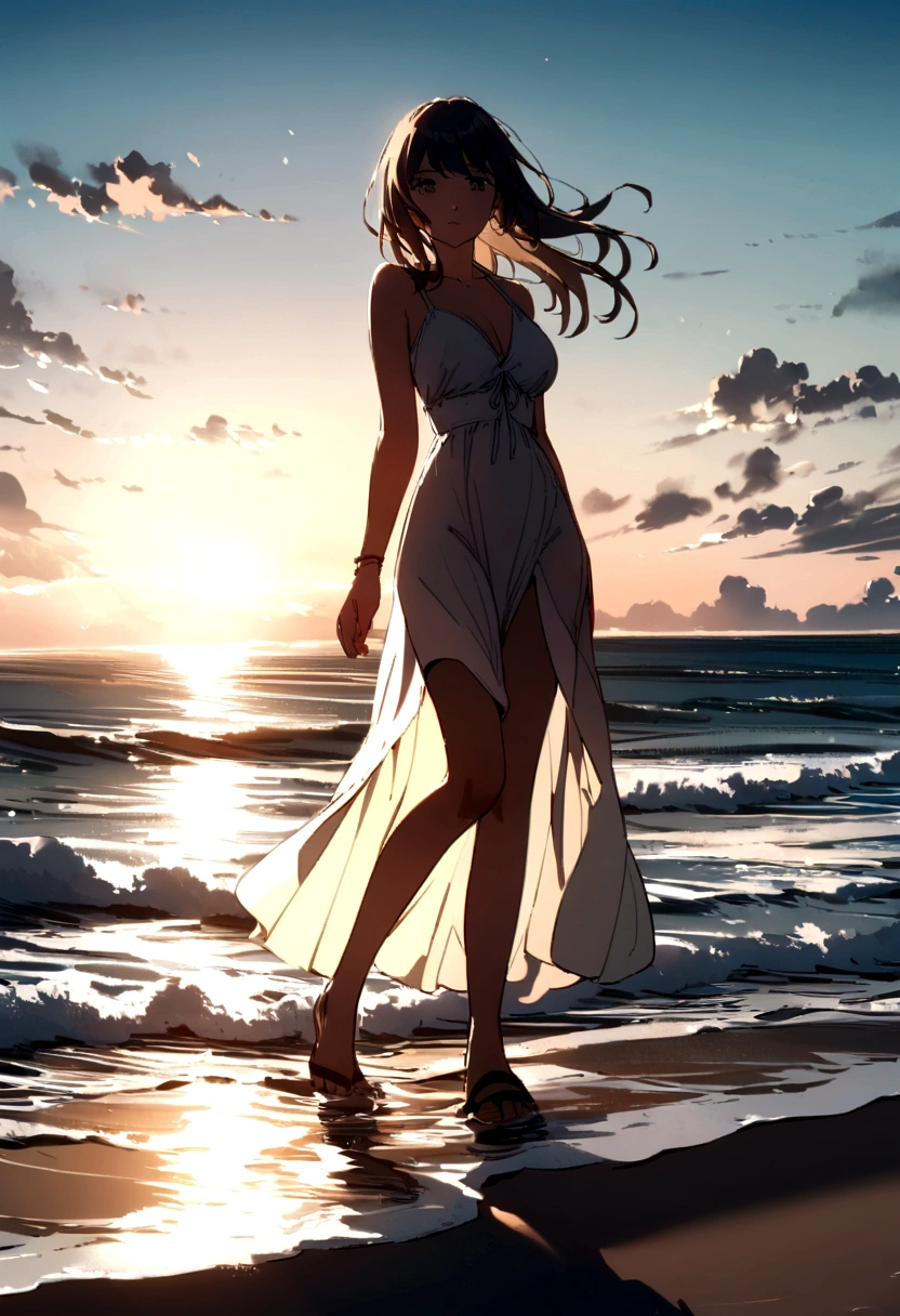 woman at the beach