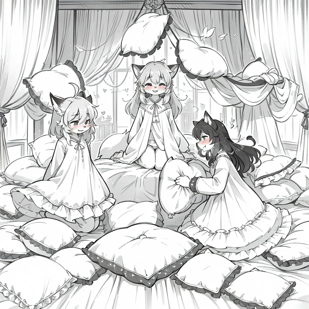 (masterpiece,best quality),my own, The Beast, , (适合任何Pillow背景的光影)), 穿着pajamas可爱女孩在Pillow上摆姿势 ,pajamas,Nature,, (blush),a smile,Pillow头,(很多Pillow),Soft cushion,(canopy bed),Soft pillow quotation,(Pillow损坏),很多Pillow,(Crotch rubbing),((Pillow驼峰)),(Pillow),(A tail),,(粉色Pillow),(Love around the protagonist),Steam,(Pillow头),(),(豪华Pillow),(Pillow),(palace),(Palace bedroom),(Pillow),柔软的Pillow,,(Classical European style bedroom ),(excited,shy person,Lack of expressiveness,),,pillow humping,my,tiger tail,tiger ears,Tiger pattern,,Sweat,,Sweaty,Body swing,身体Shaking lines,Shaking lines,best quality, masterpiece, ((Maximum resolution)), artwork, ,,,(Interior of the palace),(In the bedroom at night),(Deluxe Rococo Canopy King Bed),On a big and spacious bed,(the 女孩 is lying on the bed),Before bedtime,,,Luxurious curtains with ornate ruffles and ribbons surround the bed,((((There are many pillows piled on the bed)))),Detail of Quilt,Detailed bed sheets,Ruffled Bed Skirt,Deep Bed,Background with depth,pajamas , ((((大量的Pillow)))),peeing,squatting,water,Urine,Shaking lines,wetting pillows,Flowing liquid,Violent body shaking,剧烈Shaking lines,详细的软Pillow,,(女孩正躺在许多柔软的Pillow上,周围有许多Pillow),(Pillow上有液体),Sweat,saliva,Splashing urine,Pillow上和床上有水迹,快乐的女孩们穿着pajamas和Pillow打架 。Many small feathers fluttering、Long sleeve, 带褶边和缎带的长裙pajamas、In a huge, 宽大的canopy bed、Soft pink sheets and quilt、色彩鲜艳的柔软Pillow、很多带褶边的Pillow和带褶边的床裙、Soft toned bed、Ruffled curtains around the bed.。Delicate face。Background with depth,FORTUNES,fox girl