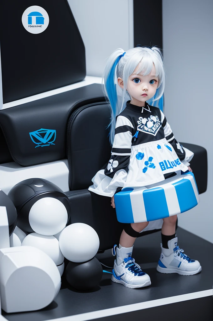 logo toys blue black and white