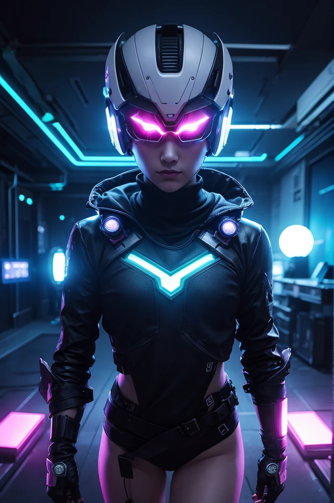 light for shows, made in cyberpunk style, a luminous ball