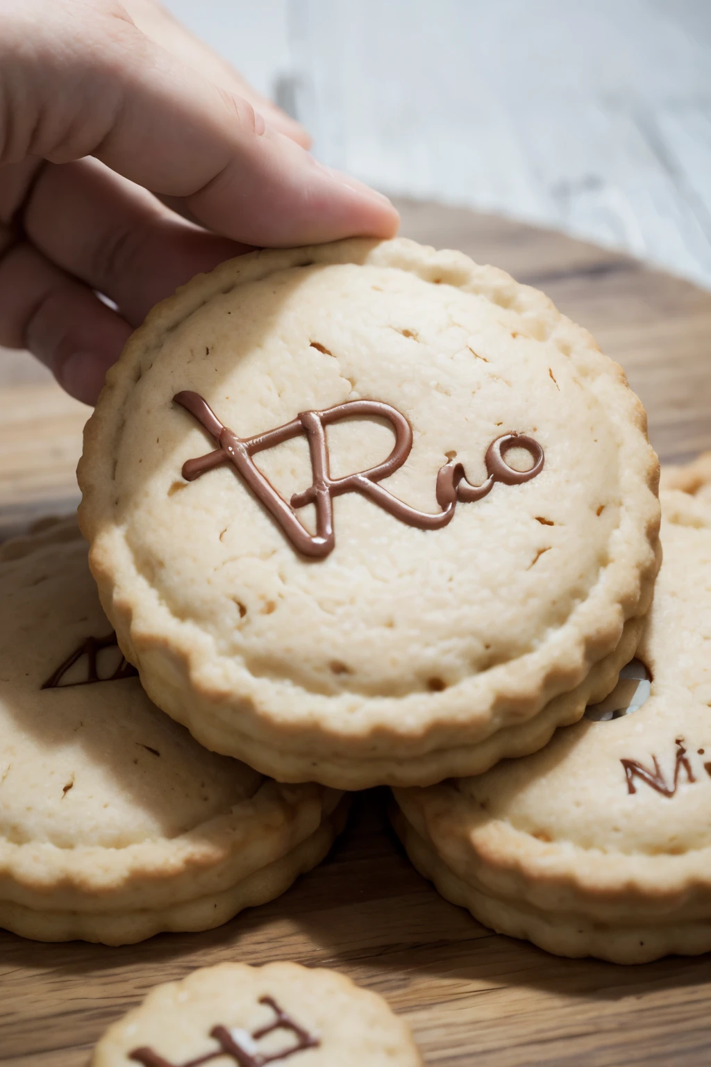 Format of the name Nildo in biscuit