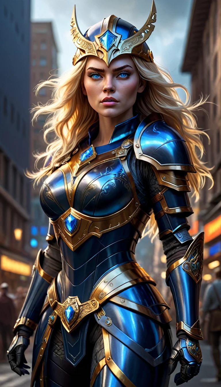The greatest heroine of all time, blonde, blue-eyed, hair, blue eyes, extremely tall, nice skin --auto --s2