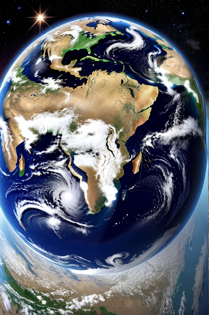 Very big natural earth whole 