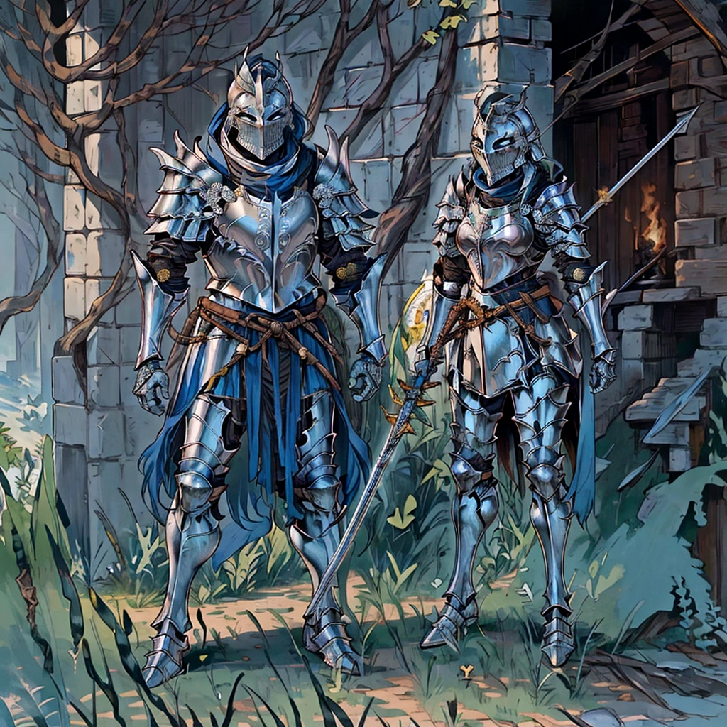 arafed knight in full armor holding a spear and shield, medieval armour, wearing full metal armour, knight wearing plate armor, medieval armor, armoured warrior, historical armor, medieval knight power armour, full steel armour, wearing full plate armor, wearing plate armour, steel armour, wearing full armour, armored knight, armor made of steel, armour merging with body, with armour