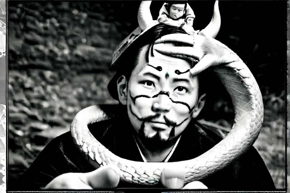 Asian-style white dragon flying around a mysterious waterfall、The white dragon's body is long and undulating like a large snake, and a jewel is held in his right hand.、He roars with magnificent horns and a beard on his head.、Cat-eared girl who challenges the white dragon、[Object Object], (detailed facial features:1.3), (Raw photo, 16 K, masutepiece, Best Quality: 1.2), (ultra-realism, Ultra-dense and complex realism: 1.3), (Wide depth of field, Radiation Mapping, Ray tracing, god rays: 1.2), High dynamic range, Vivid, Rich details, Clear shadows and highlights, Realistic, Formidable, Increased contrast, Cat-eared girl in Japanese clothes fighting a white dragon in a mysterious waterfall、