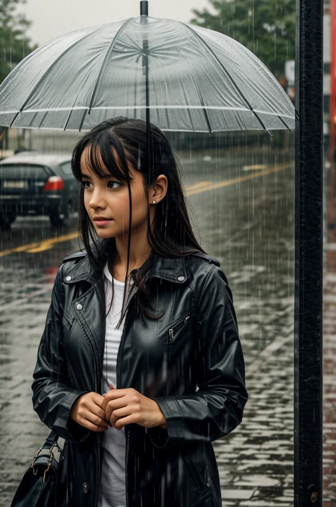 Girl in the rain