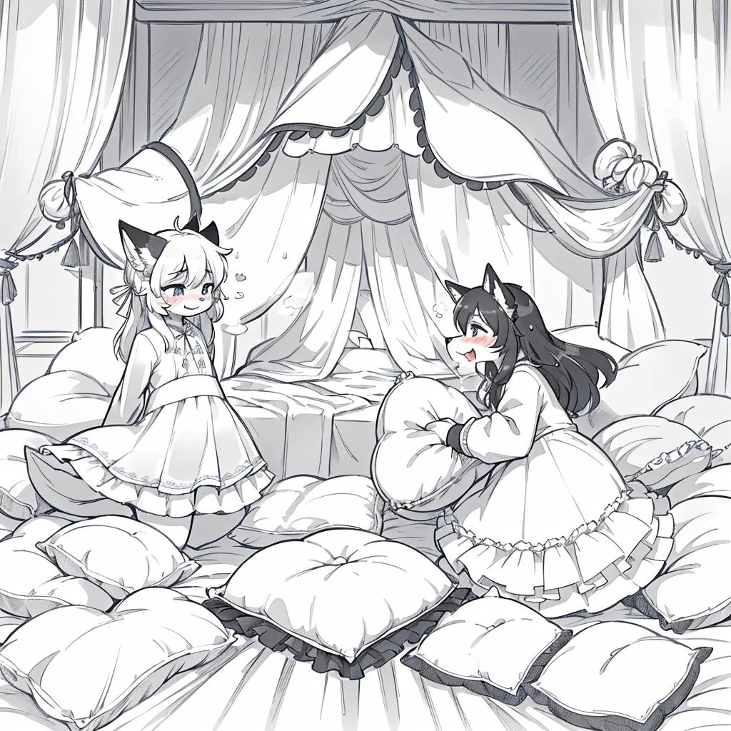 (masterpiece,best quality),my own, The Beast, , (适合任何Pillow背景的光影)), 穿着pajamas可爱女孩在Pillow上摆姿势 ,pajamas,Nature,, (blush),a smile,Pillow头,(很多Pillow),Soft cushion,(canopy bed),Soft pillow quotation,(Pillow损坏),很多Pillow,(?????? rubbing),((Pillow驼峰)),(Pillow),(A tail),,(粉色Pillow),(Love around the protagonist),Steam,(Pillow头),(),(豪华Pillow),(Pillow),(palace),(Palace bedroom),(Pillow),柔软的Pillow,,(Classical European style bedroom ),(excited,shy person,Lack of expressiveness,),,pillow humping,my,tiger tail,tiger ears,Tiger pattern,,Sweat,,Sweaty,Body swing,身体Shaking lines,Shaking lines,best quality, masterpiece, ((Maximum resolution)), artwork, ,,,(Interior of the palace),(In the bedroom at night),(Deluxe Rococo Canopy King Bed),On a big and spacious bed,(the 女孩 is lying on the bed),Before bedtime,,,Luxurious curtains with ornate ruffles and ribbons surround the bed,((((There are many pillows piled on the bed)))),Detail of Quilt,Detailed bed sheets,Ruffled Bed Skirt,Deep Bed,Background with depth,pajamas , ((((大量的Pillow)))),peeing,squatting,water,Urine,Shaking lines,wetting pillows,Flowing liquid,Violent body shaking,剧烈Shaking lines,详细的软Pillow,,(女孩正躺在许多柔软的Pillow上,周围有许多Pillow),(Pillow上有液体),Sweat,saliva,Splashing urine,Pillow上和床上有水迹,快乐的女孩们穿着pajamas和Pillow打架 。Many small feathers fluttering、Long sleeve, 带褶边和缎带的长裙pajamas、In a huge, 宽大的canopy bed、Soft pink sheets and quilt、色彩鲜艳的柔软Pillow、很多带褶边的Pillow和带褶边的床裙、Soft toned bed、Ruffled curtains around the bed.。Delicate face。Background with depth,FORTUNES,fox girl
