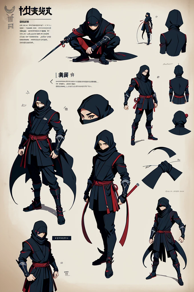 Creat a ninja character design 