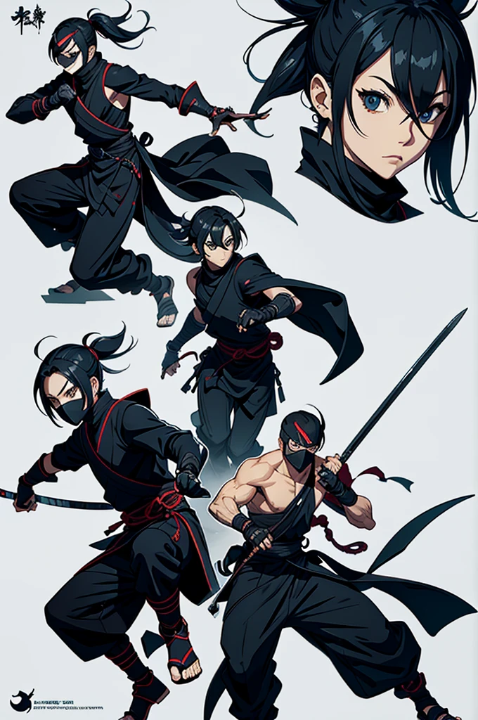 Creat a ninja character design 