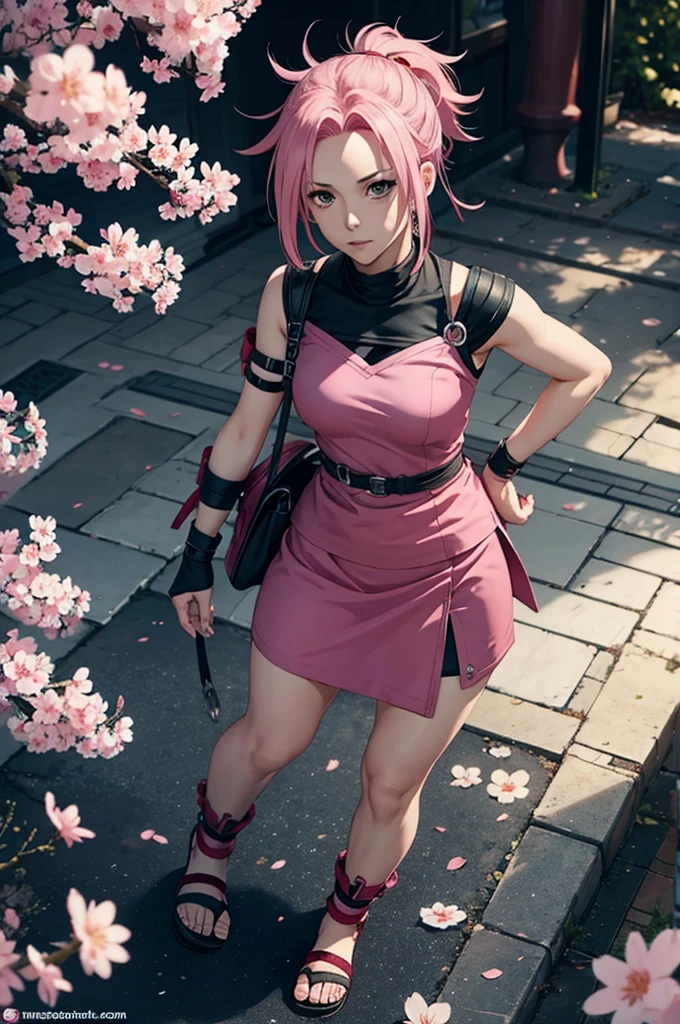 Create a Sakura Haruno character redesign 