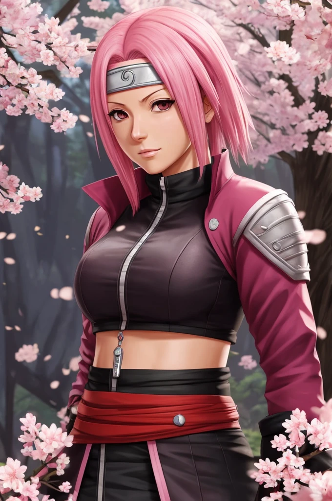 Create a Sakura Haruno character redesign 