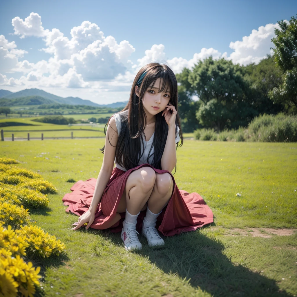 Exactly transform this photo into colorful anime style