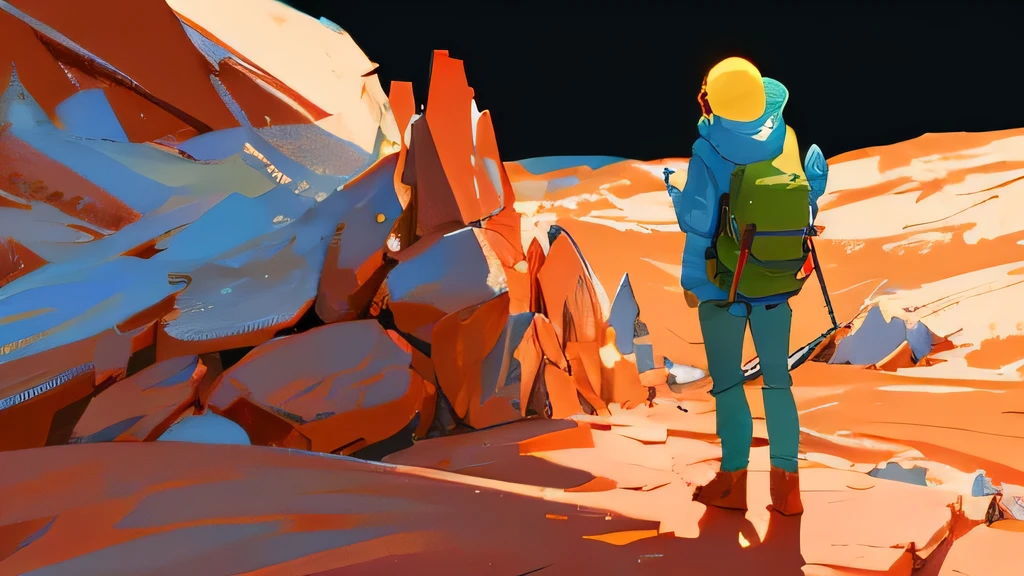 Planet Mars drawing 