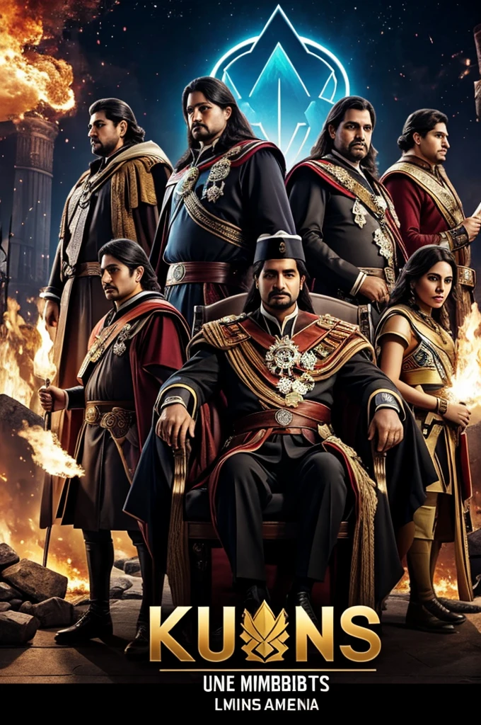 Create an image that says " officially we are 40 thousand members in honor of kings LATAM