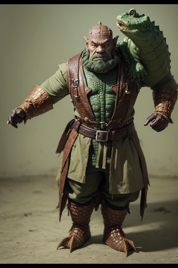 humanoid crocodile. He is a dwarf