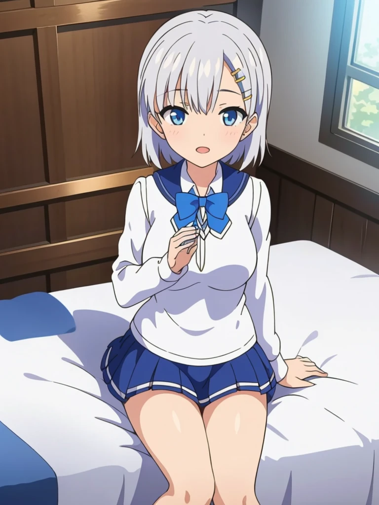 mononobe no futo, One Girl, Long sleeve, Sleeves edged with ribbon, Gray Hair, blue eyes, Proud face,
Underbust,  Medium Chest, Spread your legs,Butt,Thighs,Plump，milk,Underarm,Underbust，spats