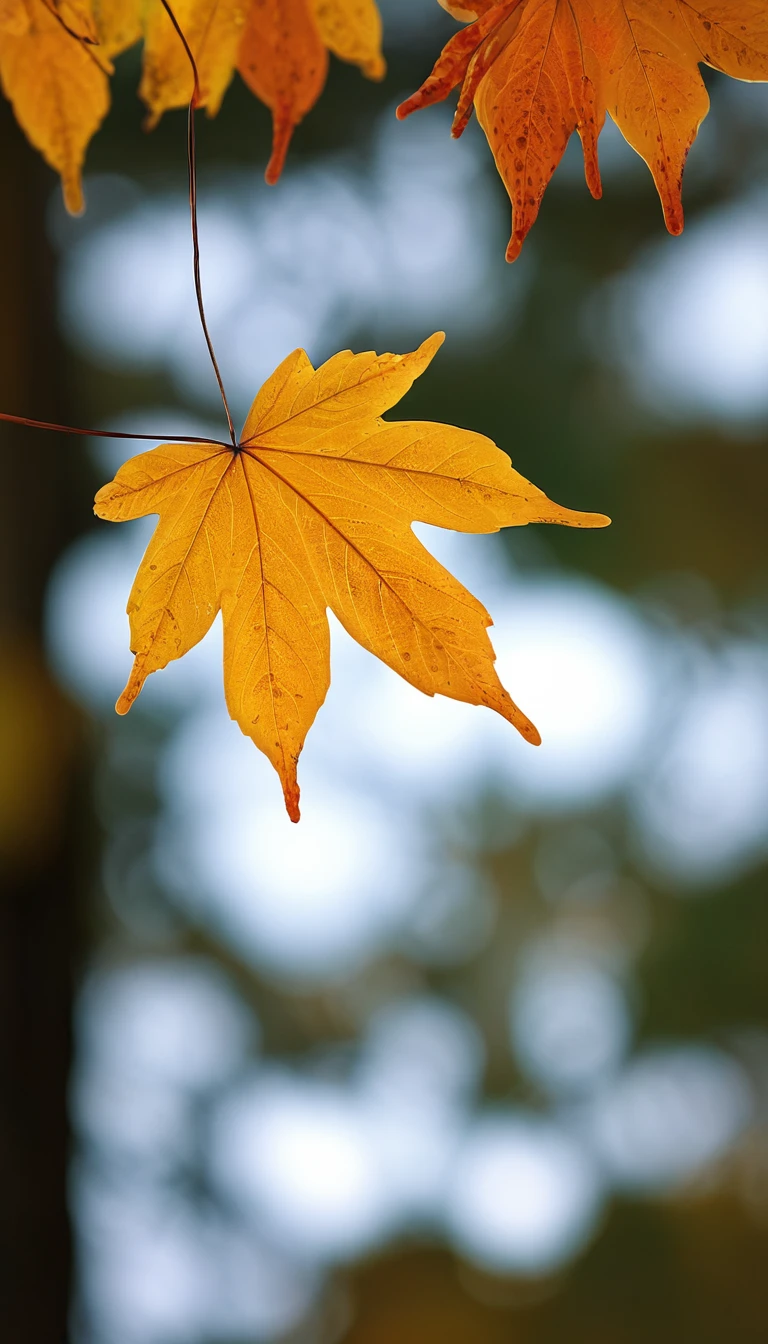 autumn, falling leaf, 