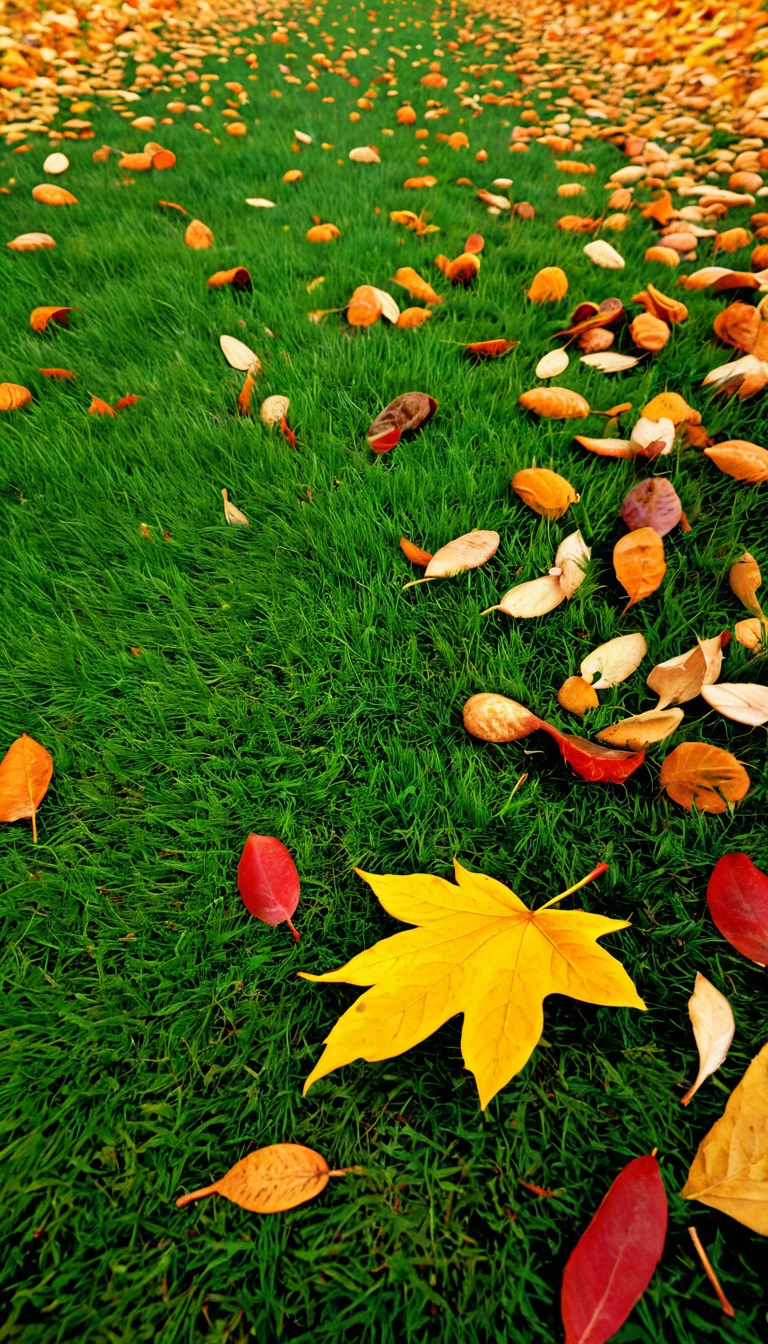 autumn, falling leaf,