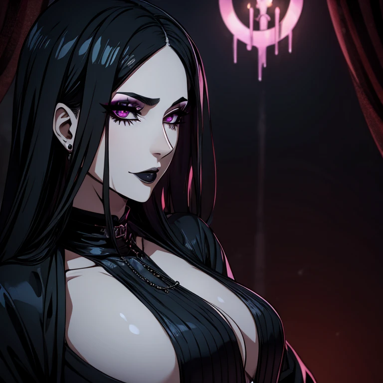 Sexy woman 38y gothic makeup
