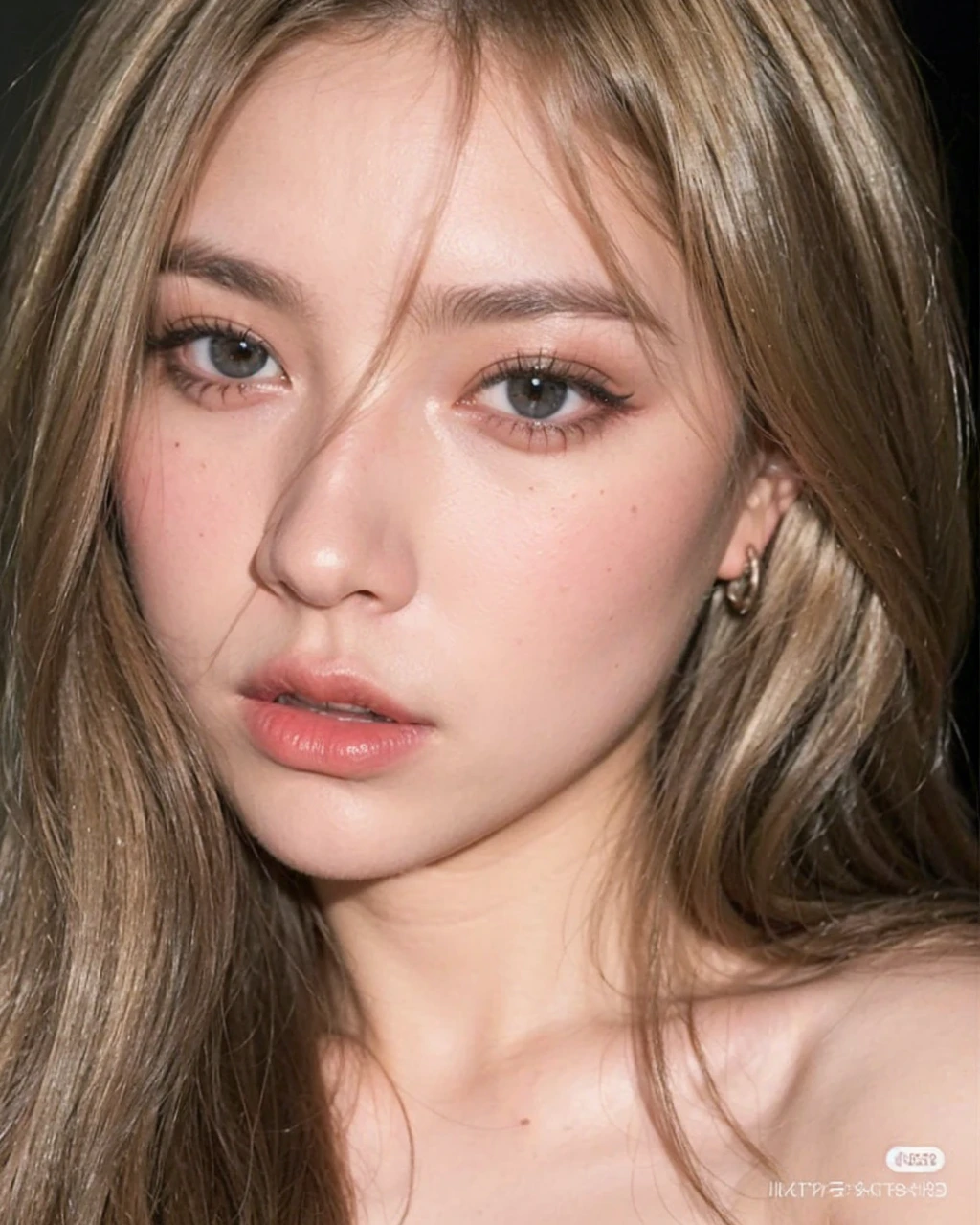 Alias 1, 1 girl, alone, ((highest quality, High resolution, masterpiece :1.3)), (Realistic:1.4), Written boundary depth, (from the front), (White), Beautiful Eyes, Detailed face, Fine skin, double eyelidの目, double eyelid ,Pale skin, Beautiful Skin ,highest quality, ((Big eyes)), ((Large centerpiece),Beautiful Skin,(((Thin eyebrows))), Age 25, Blonde ,Straight hair, (flowing bangs), ((Light grey eyes)) Pink lipstick, (Blonde),(Blonde), (Bob Hair),(Light grey eyes),Small breasts ,Beautiful breasts, Black eyeliner ,Dark brown eye shadow on the eyelids, eyelash ,clavicle ,eye shadow ,smile, ear piercing ,(eye shadow) ,Looking at the audience,((Photograph the entire head)),(Plump body),(Plump Cheeks),(Hornet&#39;Waist),(Short torso),(Wide Hips), (Big Ass),(Thin Waist) ,((Very Thin Waist)),Short waisted woman, Women with long legs, (spread legs:1.4)，(nsfw:1.4),(nude:1.4)