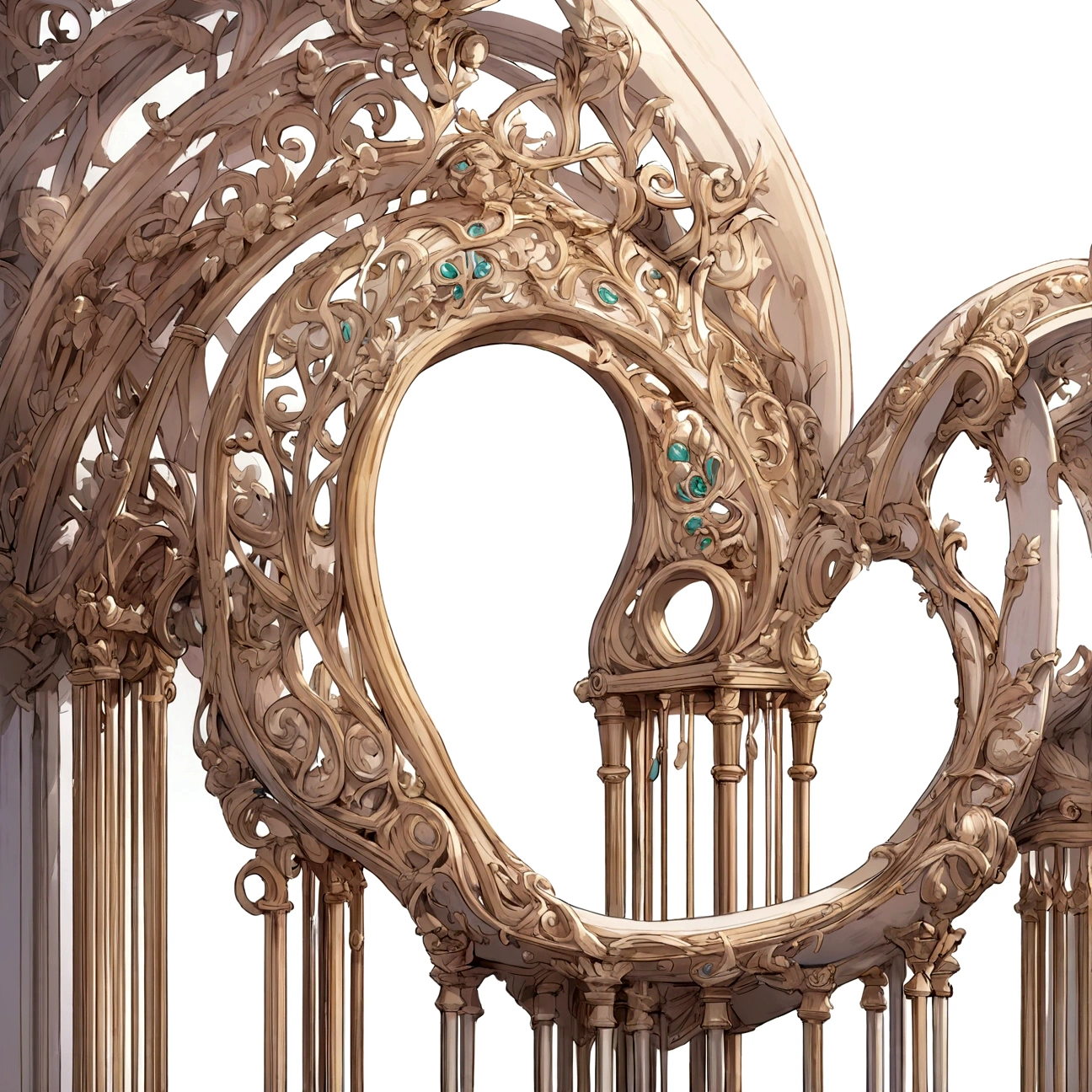 Musical instrument 2 harps