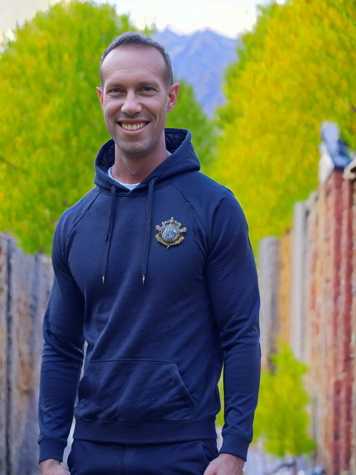 dark colors, pick color, a happy man Todder8 Todder1 with a confident expression and pose, steampunk design hoodies, white, otherworldly England style, and a story to tell, insanely detailed, (((masterpiece))), best quality, 8k, ultra high res, High contrast and low saturation, European street