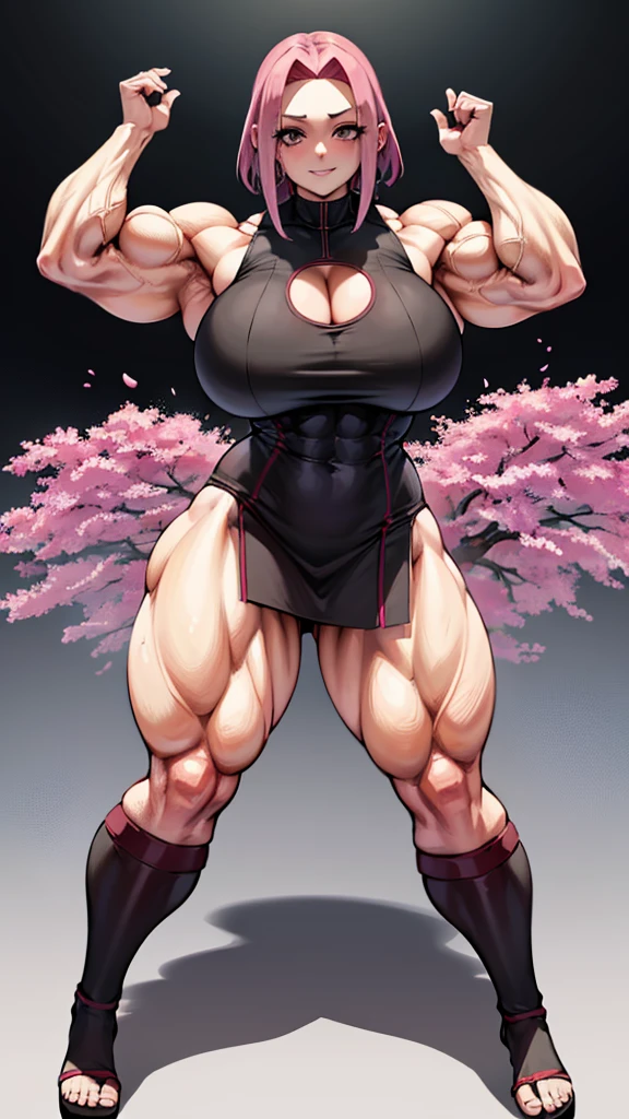((bloodstains)), ((respingos de bloodstains)), ((bloodstains nas roupas)), ((mancha de bloodstains)), hospital, (nurse uniform), (has an electric saw), (zombie's), absurderes, foto RAW, extremely delicate and beautiful, Masterpiece artwork, muscular woman, Aparencia Sakura Haruno, extremamente musculosa extremely large physique, extremely muscular legs, extremely muscular arms, Sakura Haruno from Naruto,extremely large physique, very muscular,best qualityer, ultra-high resolution, 32k, hyper realist, ultra-detailed, Detailed Description, skin fair, 20 year, crying mole, 耳环, Colossal, short medium hair, wavyhair, evil smile, full body shot, sakura haruno, bloodstains, muito bloodstains,