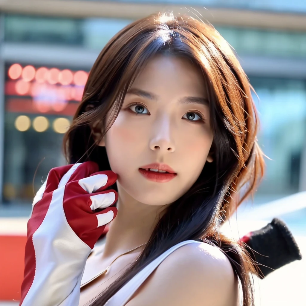 beautiful face, best quality,ultra high resnatural light, shiny skin,detailed skin,detailed face,detailed eyes, casino girl, gloves