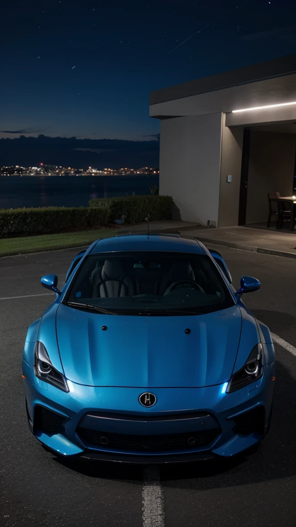 Blue night, rich car