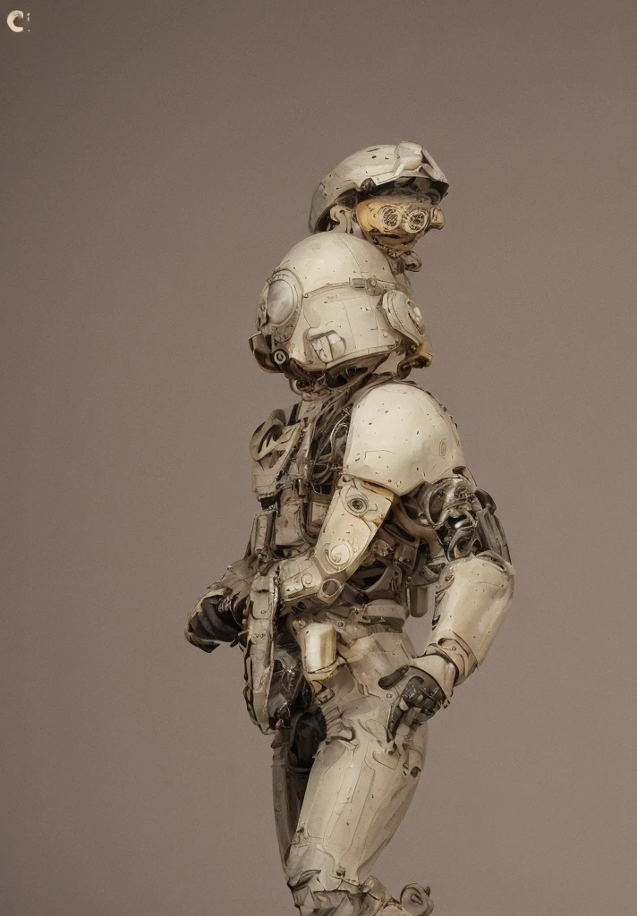 (full body, (dynamic pose), action pose), (rim lighting, studio lighting, distant moon light, night, bloom), (cinematic, best quality, masterpiece, ultra HD textures, highly detailed, hyper realistic, intricate detail, 8k, photorealistic, concept art, matte painting, autodesk maya, vray render, ray tracing, hdr), (dslr, full frame, 16mm focal length, f/8 aperture, dynamic perspective, dynamic angle, golden ratio, wide photography, wide field of view, deep depth of field, zoom out) techwear, urbansamurai 3d, realistic cyborg in a cyberhelmet head 