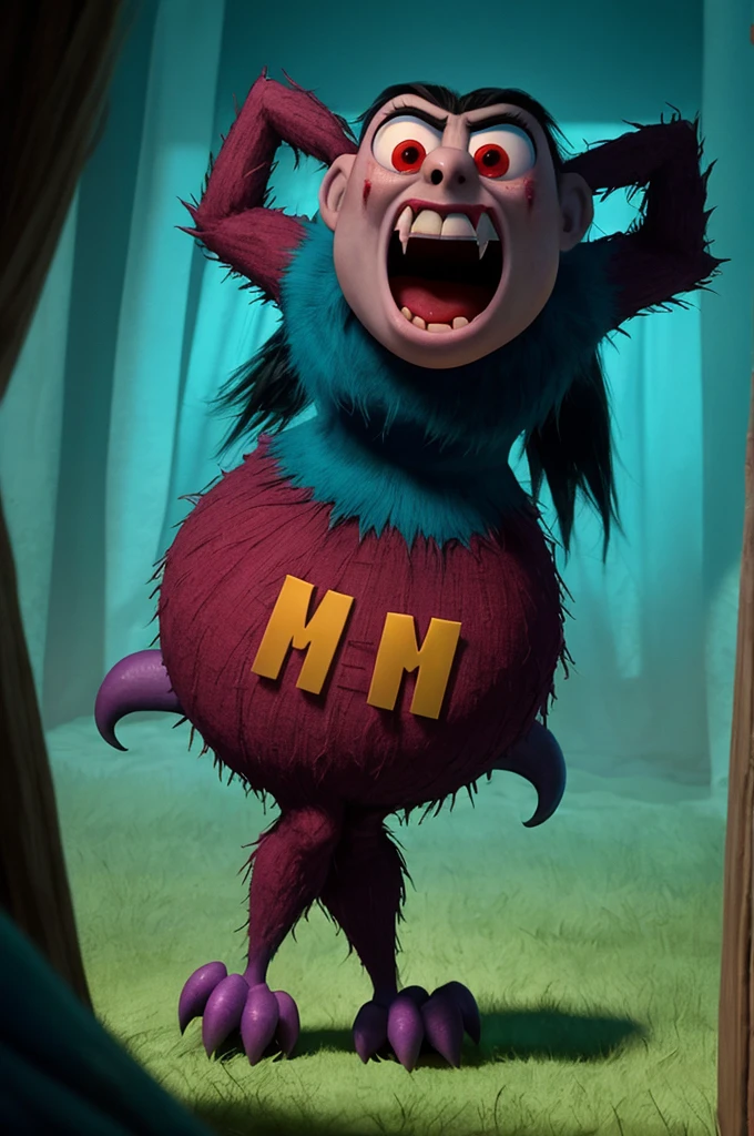 Monster Woman horror nightmear pixar animated