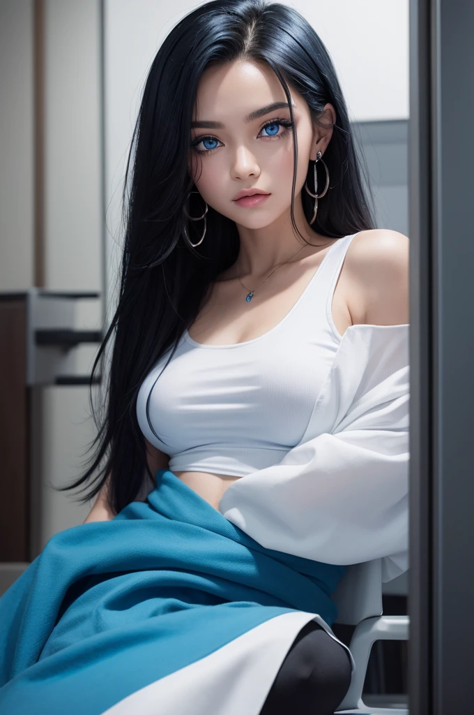 Fasa one with black hair and blue eyes 