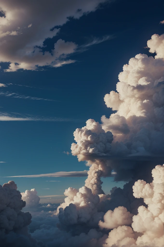 background tipo anime, with clouds of smoke