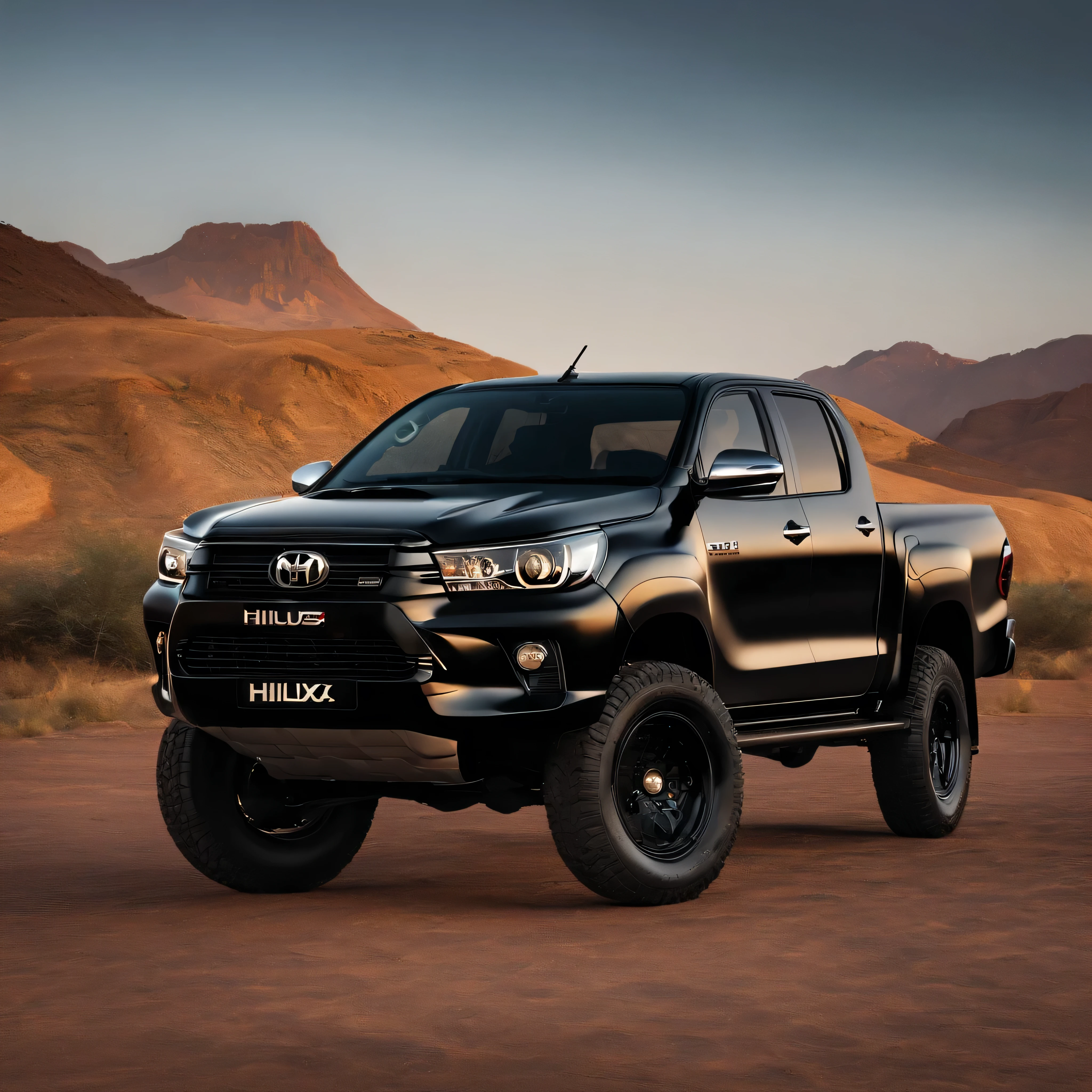 Hilux negra 
