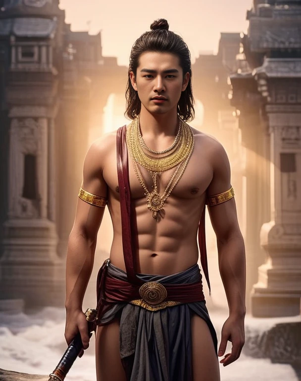 Asian man, beautiful haraam man,stereoscopic 8k,45 high quality colored lights,000,000,000 pixels, photo, post-trade photo, animation, Beautiful, realistic portraits.