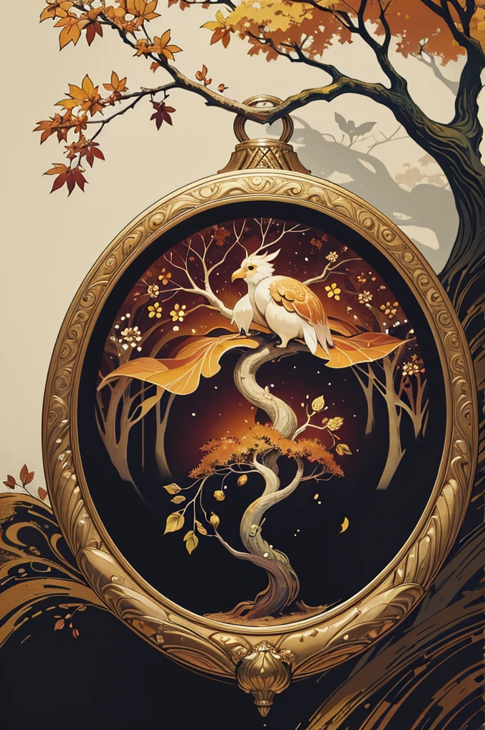 circular tree,four seasons,spring,summer,autumn,winter,leaves,roots,branches,trunk,ornate border,decorative,digital illustration,artwork,movement,time,swirling background,dark background,vibrant colors,natural,life cycle,growth,change,nature,life,peace,harmony,spirituality,symbolism,digital art,illustration,painting,graphic design,art,design,digital media,online art,visual art,fine art,fantasy