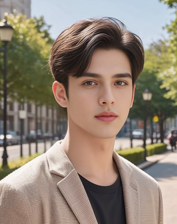 Man Aarav wears a black leather jacket and poses for a photo., Portrait of Jughead Jones, Headshot, Inspired by Adam Dario Kiel, Headshotgraph, Headshot profile picture, Rafael Pernaz, Portrait, handsome face, David Marquez, good looking face, Acting headshot, Rick Dai, Christian Orrillo, male actor, handsome man,short black hair asian man, beautiful haraam man,stereoscopic 8k,45 high quality colored lights,000,000,000 pixels, photo, post-trade photo, animation, Portraitที่สวยงามสมจริง.