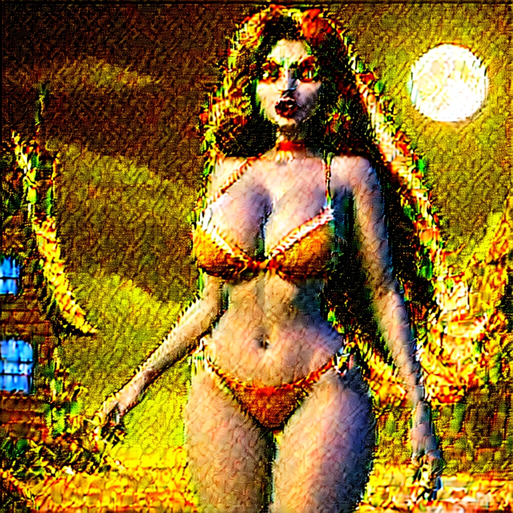 Ghost werwolf Woman big  tits pixar animated bikini horror nightmear 