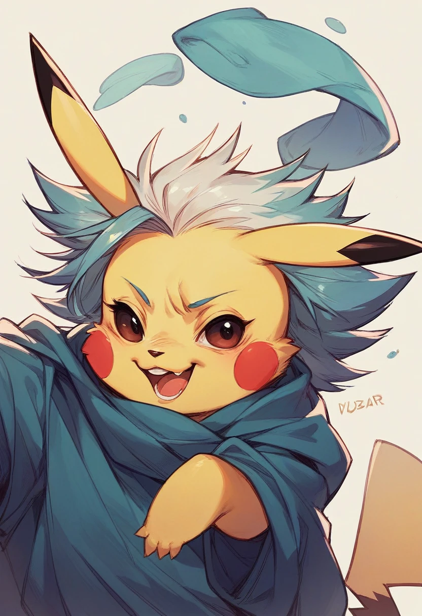 Fusion between pikachu and bulbizar