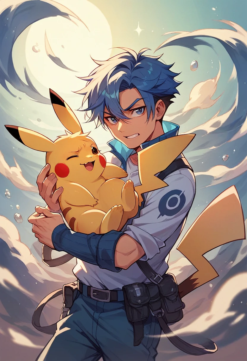 Fusion between pikachu and bulbizar
