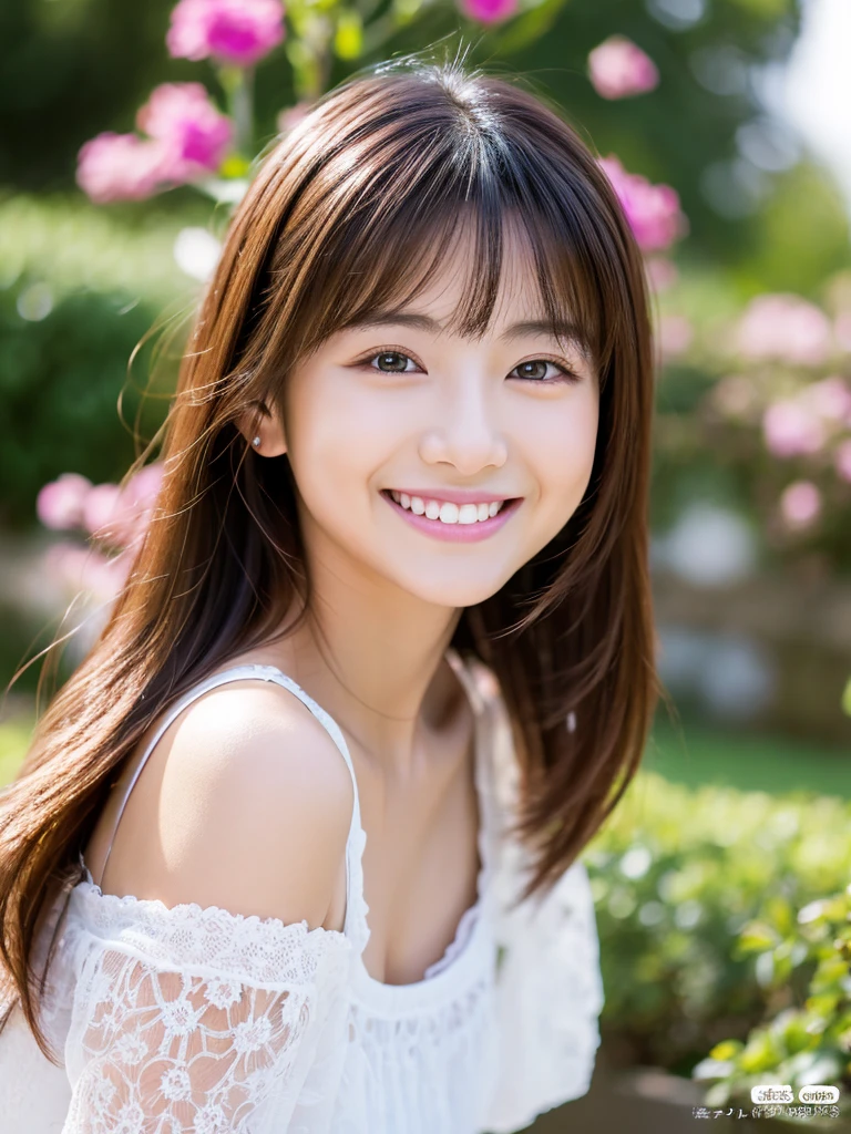 Highest resolution、Masterpiece、8K、50th Generation、woman、Japanese、smile