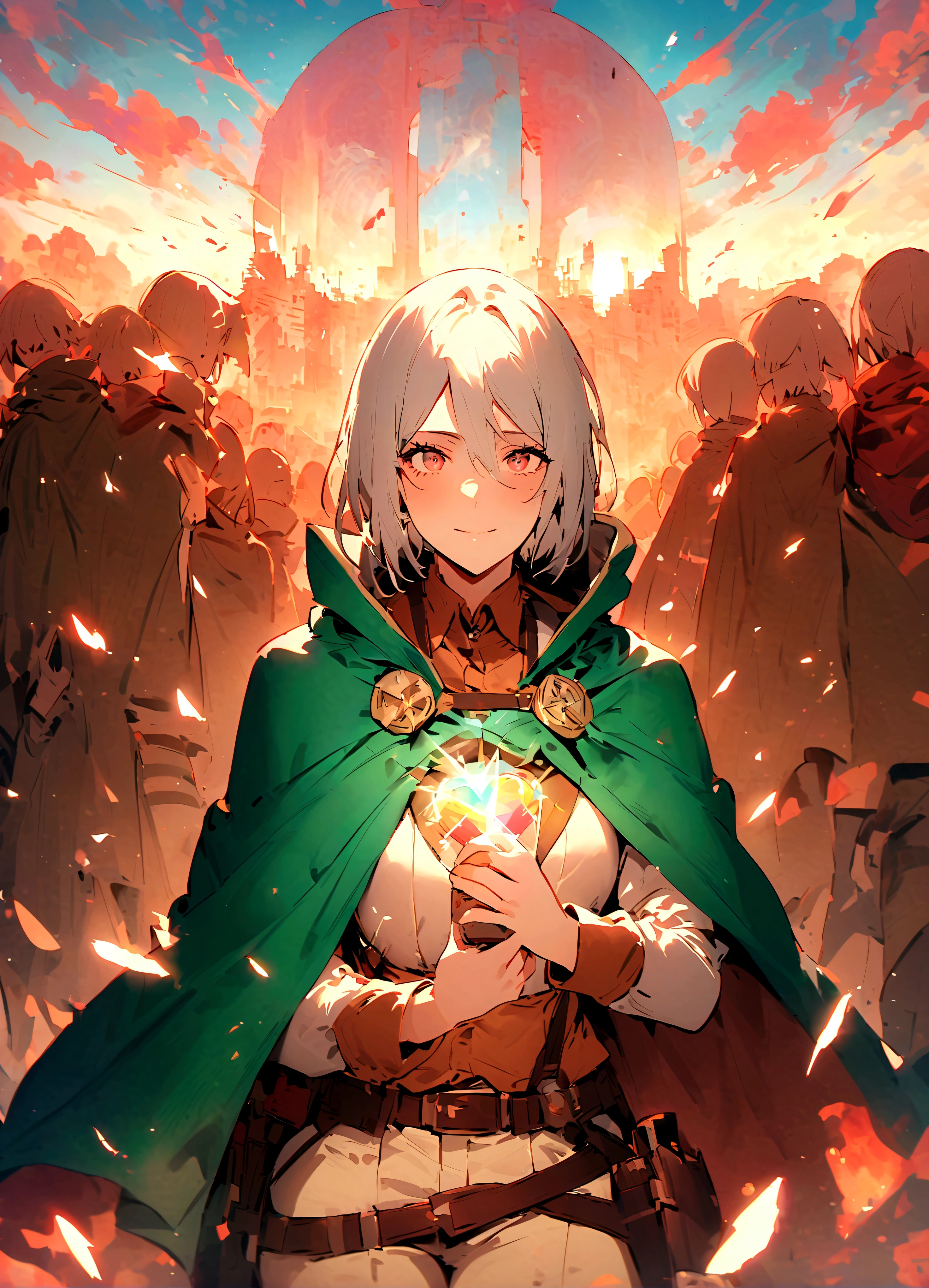 Attack on Titan、Research Corps、green cloak、Three-dimensional mobile device、「I have long ago sworn to offer my heart to the cause of the revival of humanity.！！　If I follow that belief and die at the end, then I&#39;ll be happy！！」FACING。、「If there&#39;s anyone who can change something　That person is　I&#39;m sure he&#39;s someone who can throw away the things that are important to him.