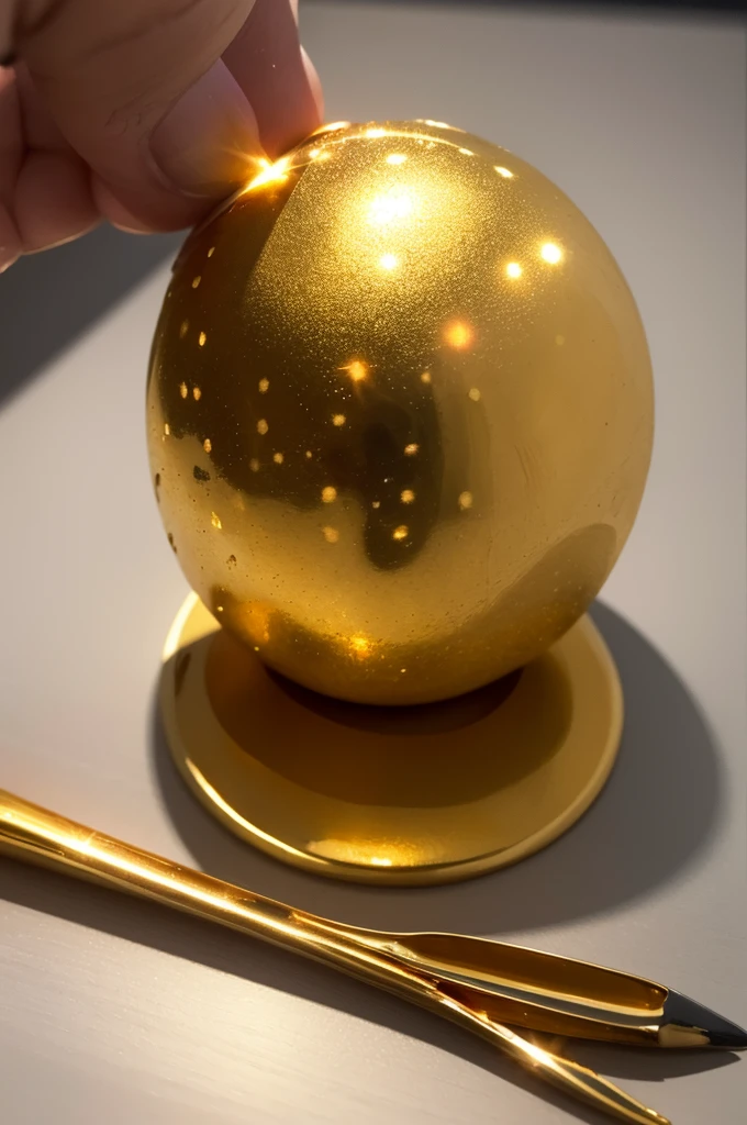 Create an image of a golden nugget
