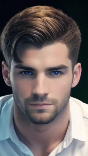 Irish men  focus on face image with color.