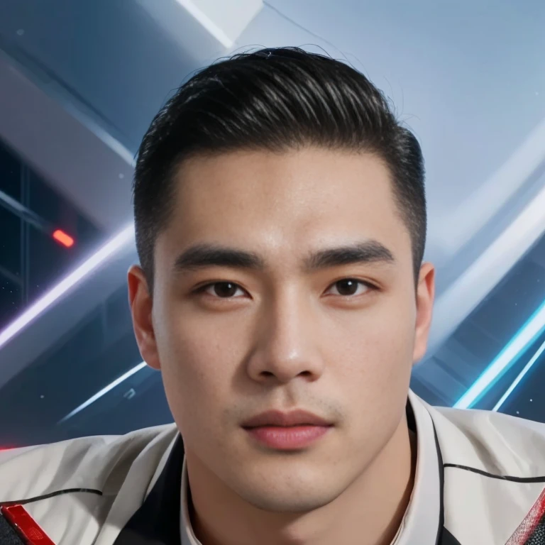 Araaf man wearing a jacket and tie is looking at the camera., Portrait, Twitch Streamers / Gamer Ludwig, Headshot profile picture, Inspired by David Diao, Portraitรายละเอียดไฮเปอร์, David Luong, Ross Tran and Bayard Wu., Hess Jinyao, แรงบันดาลใจจาก Victor Wang, Wlop และ Ross Tran, smooth hair, close-up headshot, Andrew Thomas Wang