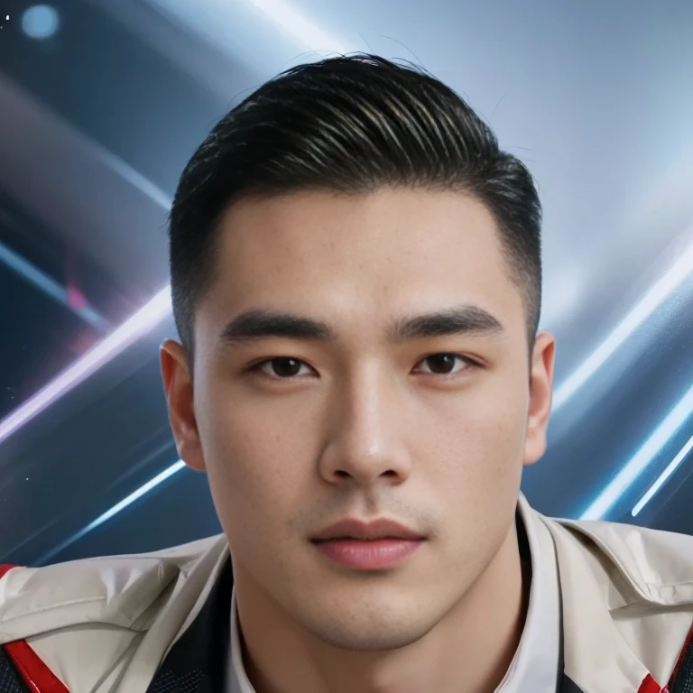 Araaf man wearing a jacket and tie is looking at the camera., Portrait, Twitch Streamers / Gamer Ludwig, Headshot profile picture, Inspired by David Diao, Portraitรายละเอียดไฮเปอร์, David Luong, Ross Tran and Bayard Wu., Hess Jinyao, แรงบันดาลใจจาก Victor Wang, Wlop และ Ross Tran, smooth hair, close-up headshot, Andrew Thomas Wang