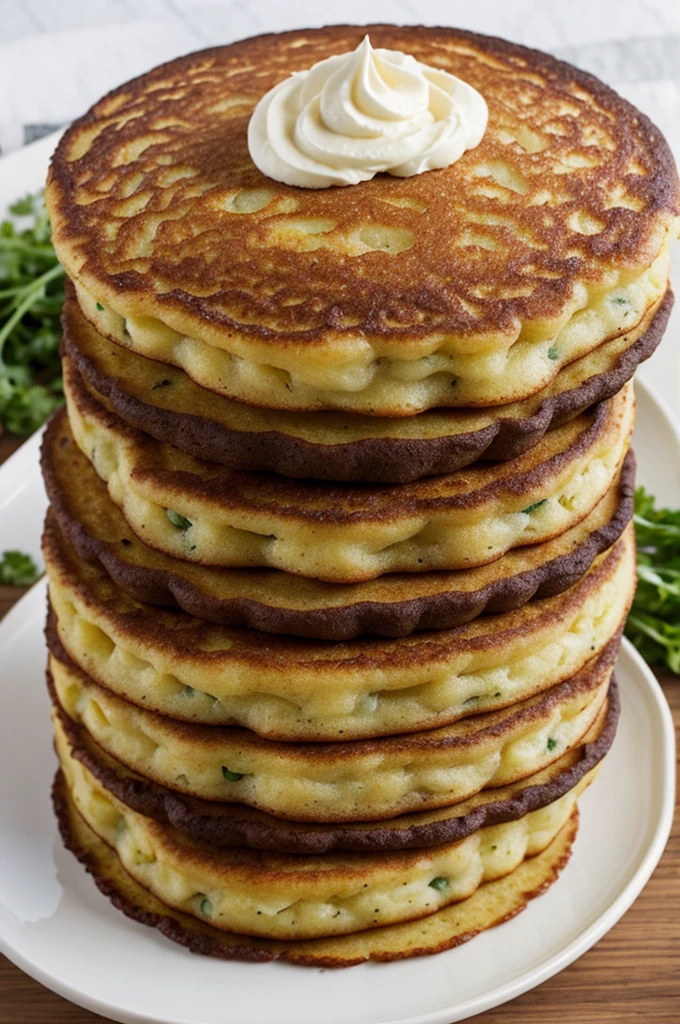 Create a realistic potato cake