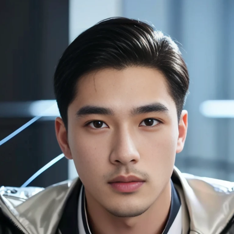 Araaf man wearing a jacket and tie is looking at the camera., Portrait, Twitch Streamers / Gamer Ludwig, Headshot profile picture, Inspired by David Diao, Portraitรายละเอียดไฮเปอร์, David Luong, Ross Tran and Bayard Wu., Hess Jinyao, แรงบันดาลใจจาก Victor Wang, Wlop และ Ross Tran, smooth hair, close-up headshot, Andrew Thomas Wang
